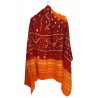 Mehrunnisa Handcrafted Bandhani Tie & Die Woolen Shawl from Gujarat (GAR2481)