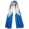 Mehrunnisa Handcrafted Blue Tie & Die Pure Cashmere Pashmina Wool Stole Wrap – Unisex (GAR2241)