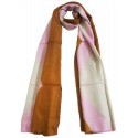 Mehrunnisa Handcrafted Brown Tie & Die Pure Cashmere Pashmina Wool Stole Wrap – Unisex (GAR2239)