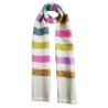 Mehrunnisa Handcrafted Pure Cashmere Pashmina Wool Stripes Stole Wrap – Unisex (GAR2221)