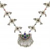 Mehrunnisa Afghani Tribal Long Necklace with Colored Glass For Women (JWL2033)