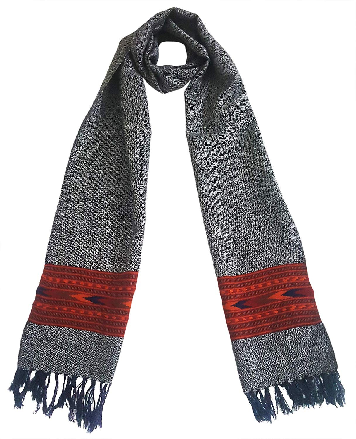 Mehrunnisa Handcrafted Premium 100% Pure Wool Muffler – Unisex