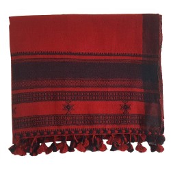 Mehrunnisa Traditional Handwoven Dhabla Woolen Stole from Gujarat (GAR2652)