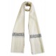 Mehrunnisa Unisex Pure Pashmina Wool Stole Wrap With Hand Embroidery (GAR2635, Off-White)