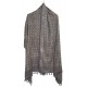 Mehrunnisa Handcrafted Premium Pure Wool Kullu Shawl in Check Design (GAR2566)