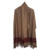 Mehrunnisa Handloom Block Print Pure Merino Wool Shawl – Unisex (GAR2614, Black)