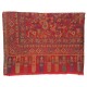 Mehrunnisa Ethnic Kani Pure Wool Stole / Large Scarf Wrap From Kashmir (GAR2118, Red)