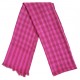 Mehrunnisa Handcrafted Pure Cashmere Pashmina Wool Check Stole Wrap – Unisex (GAR2123, Pink)