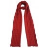 Mehrunnisa Handcrafted Pure Cashmere Pashmina Wool Check Stole Wrap – Unisex (GAR2125,Red)
