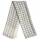 Mehrunnisa Handcrafted Pure Cashmere Pashmina Wool Check Stole Wrap – Unisex (GAR2126 , White)