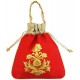 Mehrunnisa Big Floral Embroidered Potli Bag (Red , BAG1664)