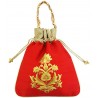 Mehrunnisa Big Floral Embroidered Potli Bag (Red , BAG1664)