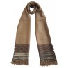 Mehrunnisa Unisex Pure Wool Handcrafted Kullu Stole (Natural Beige, GAR2631)