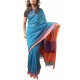 Mehrunnisa Handloom Pure Cotton SAREES With Blouse Piece From Bengal (Turquoise, GAR2700)