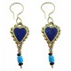 Mehrunnisa Afghani Lapiz Lazuli Earrings For Girls (JWL1504)