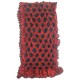Mehrunnisa Handcrafted Gajji Silk Bandhani Tie & Dye Stole from Kutch (Maroon & Black, GAR2704)