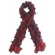 Mehrunnisa Handcrafted Gajji Silk Bandhani Tie & Dye Stole from Kutch (Maroon & Black, GAR2704)
