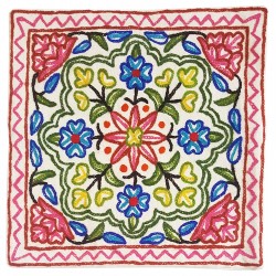 Mehrunnisa (16X16) Exclusive Kashmiri Hand Embroidered Cushion Cover (HOM2581)