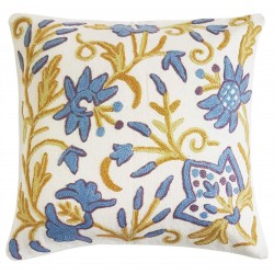 Mehrunnisa (16"X16") Exclusive Kashmiri Hand Embroidered Cushion Cover (HOM2578)