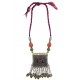 Mehrunnisa Afghani Tribal Long Necklace with Thread Cord for Women (JWL2715)