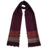 Mehrunnisa Unisex Pure Wool Handcrafted Kullu Stole (GAR2630, Wine)