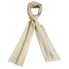 Mehrunnisa Handcrafted Jacquard Pure Pashmina Wool Muffler/Scarf Wrap – Unisex (GAR2604, White)