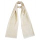 Mehrunnisa Handcrafted Jacquard Pure Pashmina Wool Muffler/Scarf Wrap – Unisex (GAR2604, White)