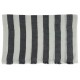 Mehrunnisa Handcrafted Pure Pashmina Cashmere Wool Big Stripes Muffler/Scarf Wrap – Unisex (GAR2598, White & Black)
