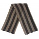 Mehrunnisa Handcrafted Pure Pashmina Cashmere Wool Big Stripes Muffler/Scarf Wrap – Unisex (GAR2597, Beige & Black)