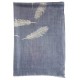 Mehrunnisa Shimmer Feather On Fine Wool Stole/Large Scarf – Unisex (GAR2563, Bluish Grey)