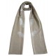 Mehrunnisa Shimmer Feather On Fine Wool Stole/Large Scarf – Unisex (GAR2562, Natural)