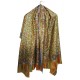 Mehrunnisa Ethnic Kani Silk Wool Shawl From Kashmir (GAR2512)