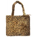 Mehrunnisa Leopard Print Velvet Shoulder Bag – Unisex (BAG2618)