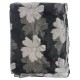 Mehrunnisa Poly Organza Flowers Scarf/Neck Wrap – Unisex (GAR2388, Grey)