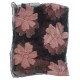 Mehrunnisa Poly Organza Flowers Scarf/Neck Wrap – Unisex (GAR2387, Pink)