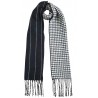 Mehrunnisa Double Sided Plaid Woolen Long Scarf / Muffler – Unisex (White,GAR2202)