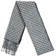 Mehrunnisa Double Sided Plaid Woolen Long Scarf / Muffler – Unisex (White,GAR2202)