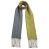 Mehrunnisa Double Sided Plaid Woolen Long Scarf / Muffler – Unisex (Yellow, GAR2198)