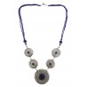 Mehrunnisa Afghani Tribal Pendant Necklace (JWL2766, Lapis Lazuli)