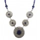 Mehrunnisa Afghani Tribal Pendant Necklace (JWL2766, Lapis Lazuli)