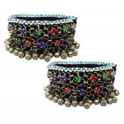 Mehrunnisa Traditional Afghani (Set of 2) Ghungroo Payal/Anklets for Girls/Women (JWL2795)