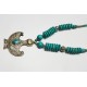 Afghani Tribal Turquoise Silver Pendant Necklace