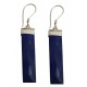 Afghani contemporary Lapis Lazuli Silver Earrings
