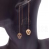 14 Karat Gold Motif Earrings