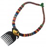 Ethnic Multicolor Wooden Necklace