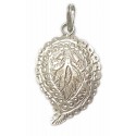 Kashmiri Sterling Silver Paisley Pendant