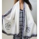 Mehrunnisa Long 100% Pure Silk Scarf With Flower Print For Women (GAR1846)