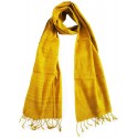 Mehrunnisa Ahimsa / Peace / Eri Silk Stole / Large Scarf Wrap In Organic Colors (GAR2043)