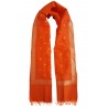 Mehrunnisa Handcrafted Banarasi Silk Cotton Stole With Zari Buti – Unisex (GAR2212)