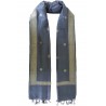 Mehrunnisa Handcrafted Banarasi Silk Cotton Stole With Zari Buti – Unisex (GAR2213)